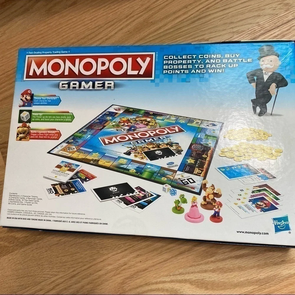 Monopoly Nintendo Gamer Board Game Mario Cart